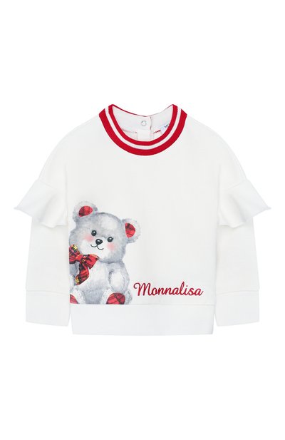 Хлопковый свитшот MONNALISA, арт. 394615P9, фото 1