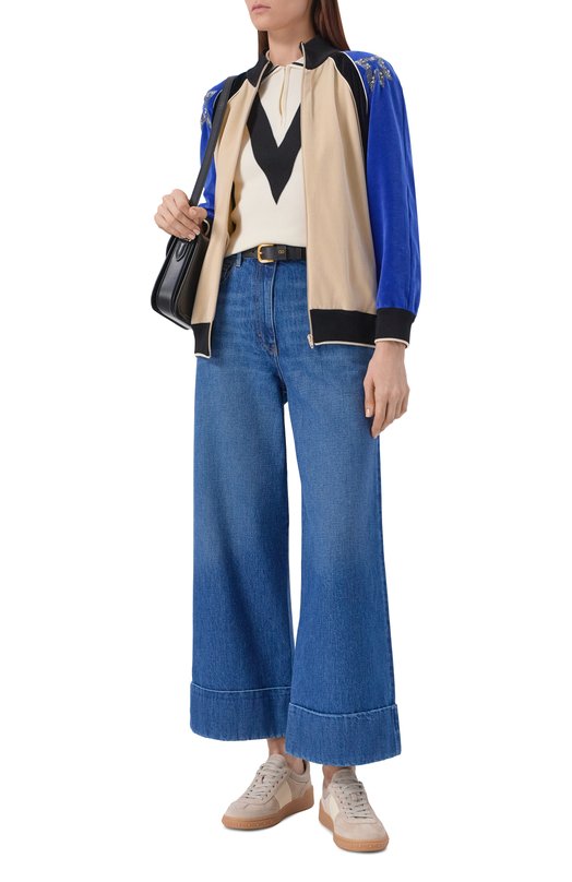 Замшевые кеды Upvillage Valentino 8W2S0IL9/FVU Бежевый  8W2S0IL9/FVU Фото 3