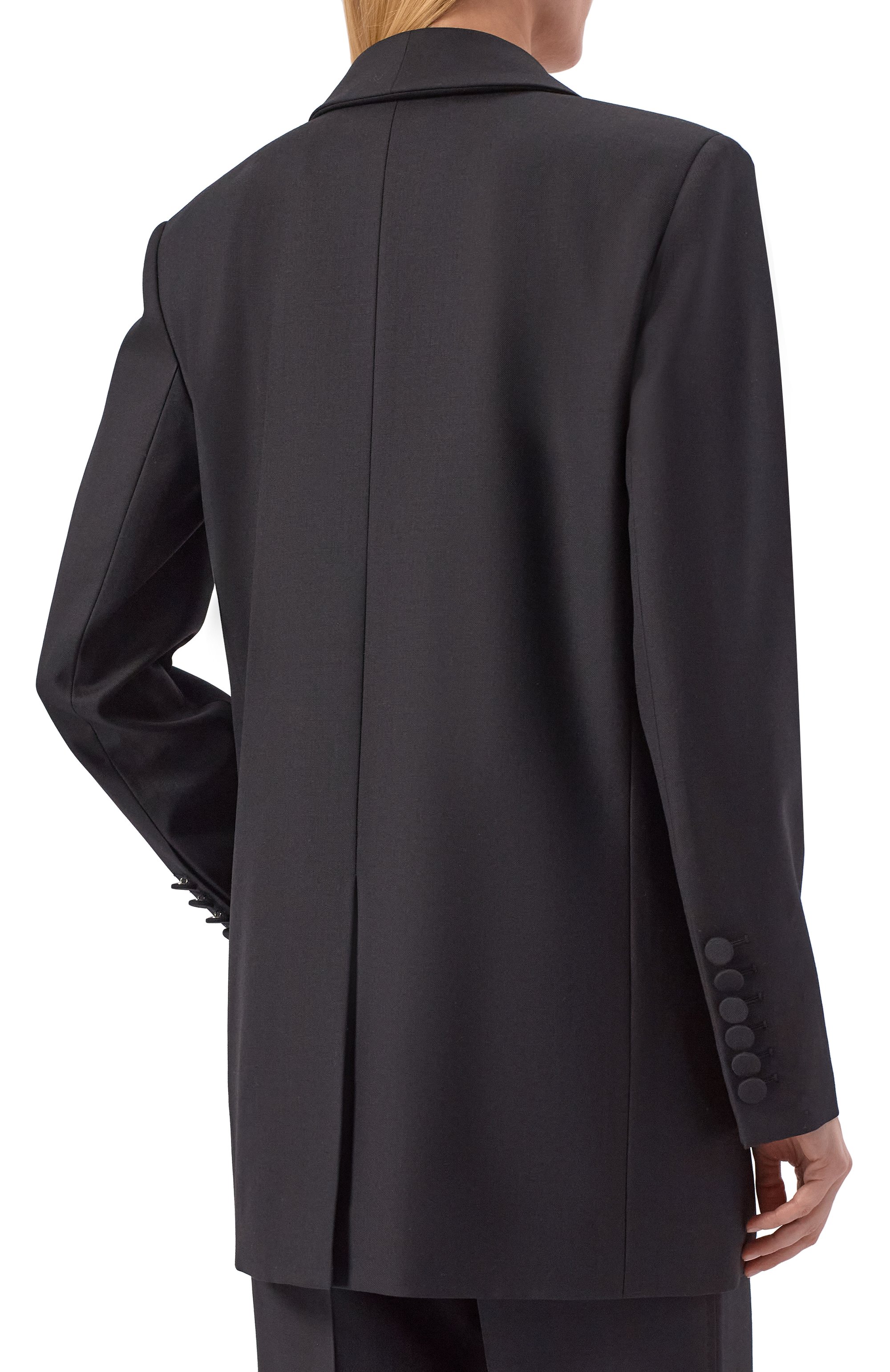 Шерстяной жакет NINA RICCI черного цвета по цене 208500 руб., арт. 26PCVE009/WV0323, фото 4 Шерстяной жакет NINA RICCI, арт. 26PCVE009/WV0323, фото 4