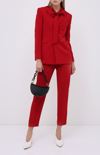 Брюки REDVALENTINO красного цвета по цене 48500 руб., арт. UR3RBC90/2EU, фото 2 Брюки REDVALENTINO, арт. UR3RBC90/2EU, фото 2