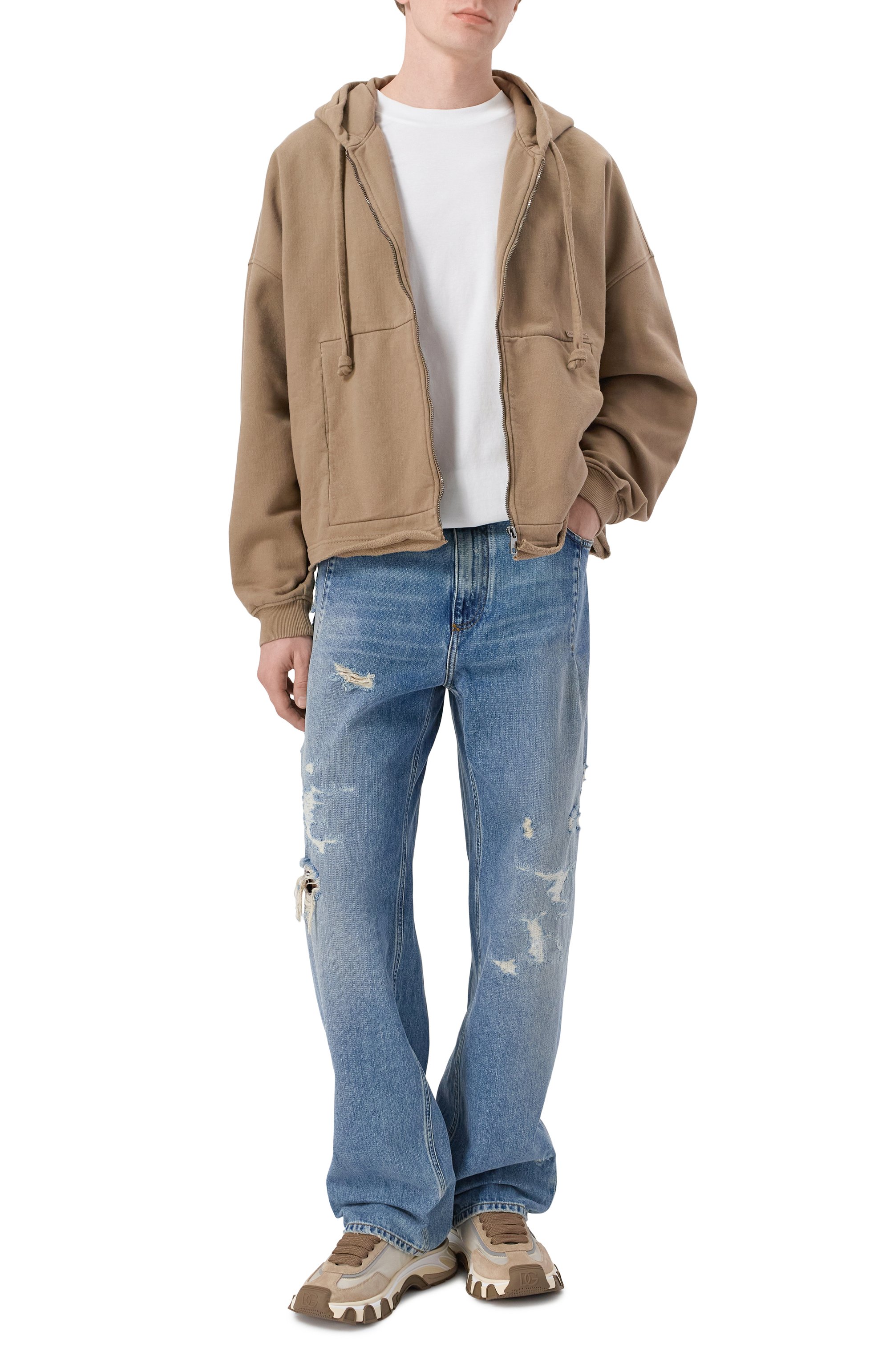 Комбинированные кроссовки dg country road DOLCE & GABBANA, арт. CS2403/A0205, фото 2