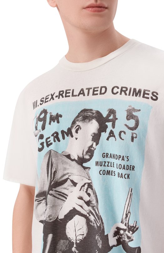 Хлопковая футболка Enfants Riches Deprimes 010-882/C0TT0N Кремовый  010-882/C0TT0N Фото 5