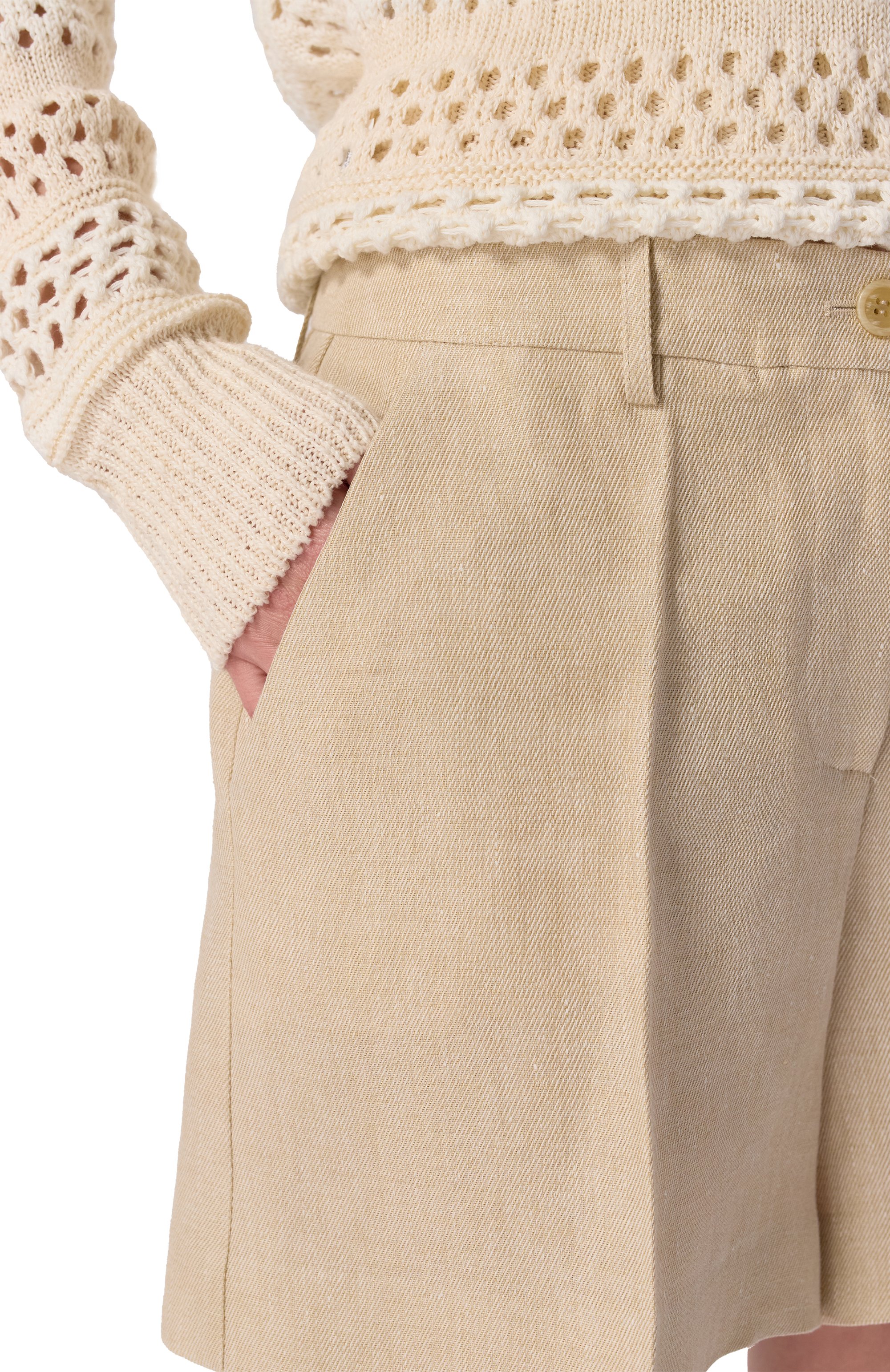 Льняные шорты P.A.R.O.S.H., арт. D210154, фото 5