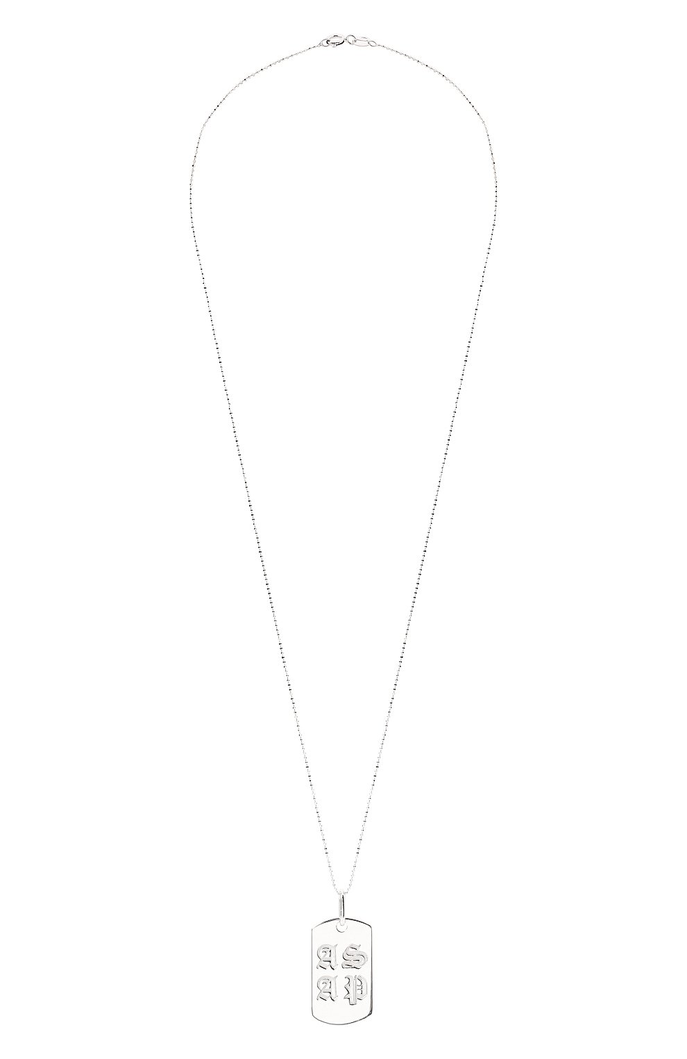 Подвеска на цепочке LEVASHOVAELAGINA серебряного цвета по цене 17000 руб., арт. asap/n, фото 1 Подвеска на цепочке LEVASHOVAELAGINA, арт. asap/n, фото 1