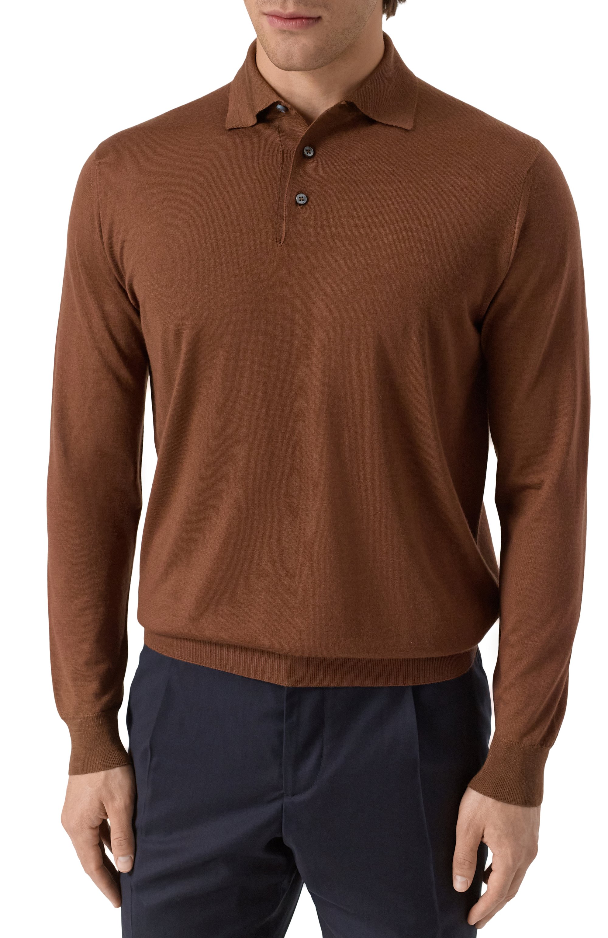 Поло из кашемира и шелка FEDELI, арт. MU007091, фото 3