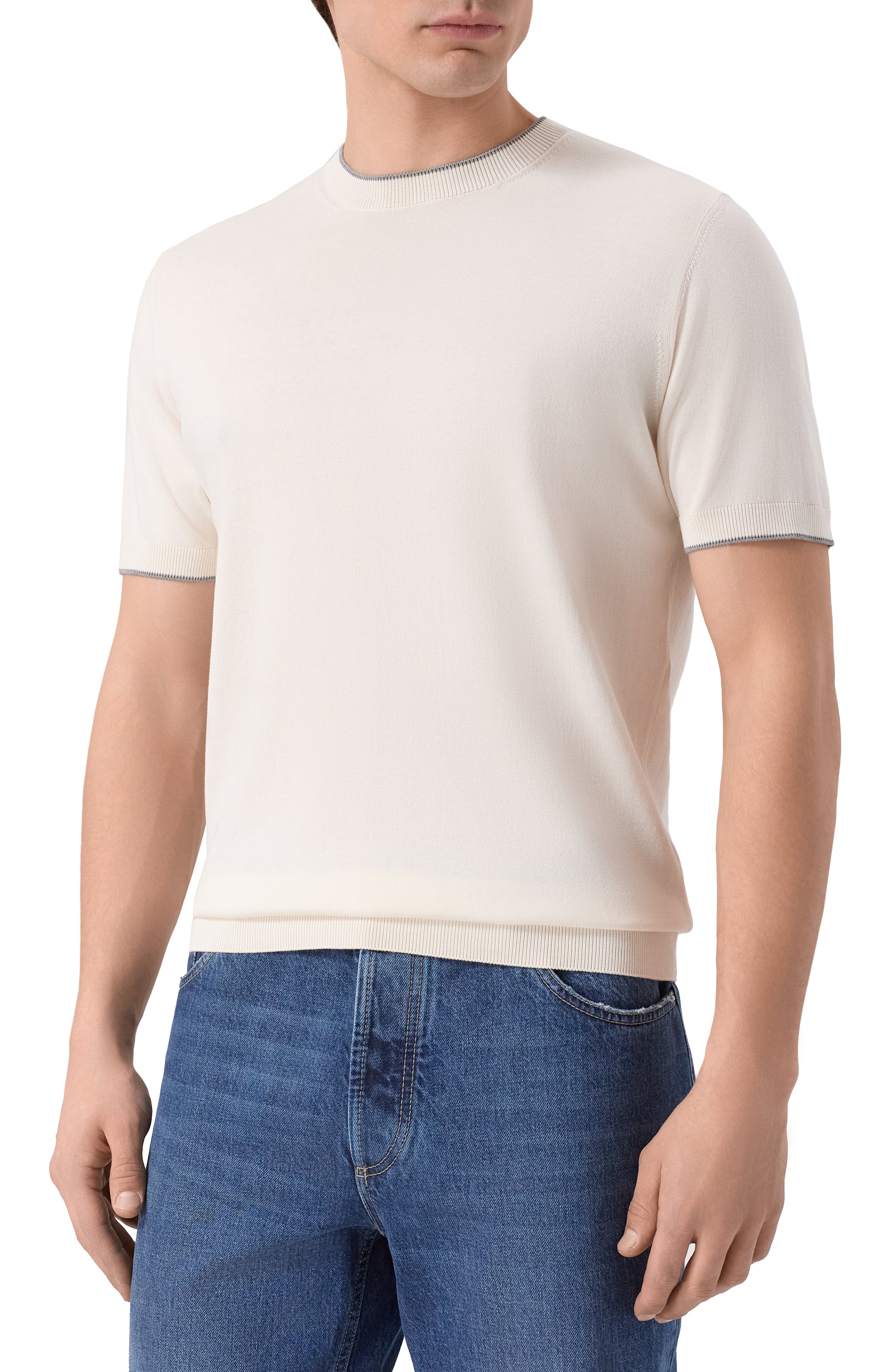 Джемпер из шелка и хлопка CORNELIANI, арт. 27M550/2725131, фото 3