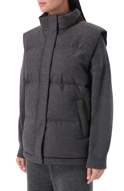 Пуховый жилет из шерсти и кашемира 12 STOREEZ, арт. 139746, фото 3