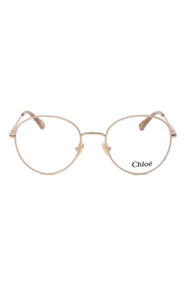 Женские оправа CHLOÉ золотого цвета, арт. CH0021 011 | Фото 3 (Тип оч�ков: Оправа; Региональные ограничения белый список (Axapta Mercury): Не проставлено; Нос: Не проставлено; Материал: Металл; Оптика Гендер: оптика-женское; Очки форма: Круглые)