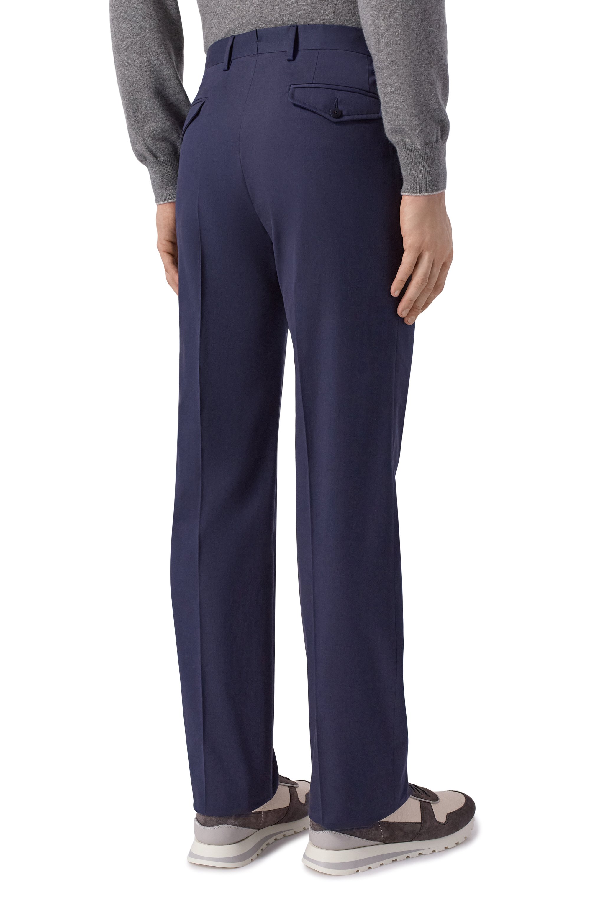 Хлопковые брюки MVST темно-синего цвета по цене 92300 руб., арт. M25.1MM.T411/531, фото 4 Хлопковые брюки MVST, арт. M25.1MM.T411/531, фото 4