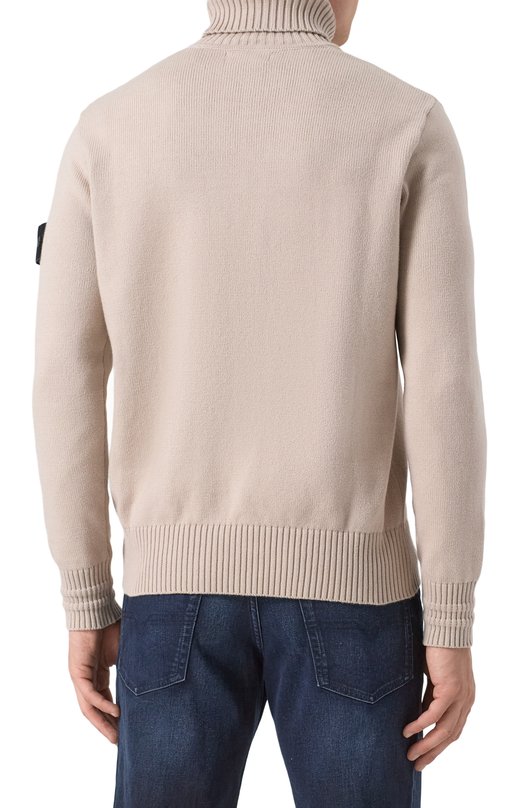 Хлопковая водолазка Stone Island 8115505A2 Бежевый  8115505A2 Фото 4