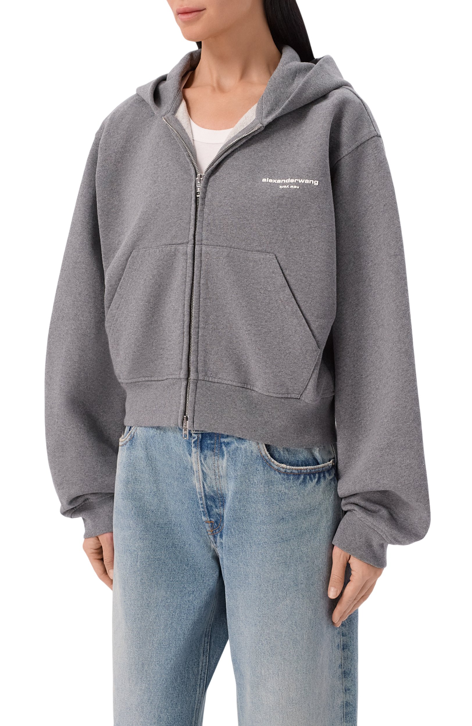 Хлопковая толстовка ALEXANDER WANG, арт. 1CC4262799, фото 3