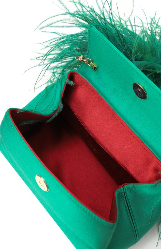 Сумка Liza Rubeus Milano 015/23D/SILK+B0A FEATHERS_SET Зелёный  015/23D/SILK+B0A FEATHERS_SET Фото 5