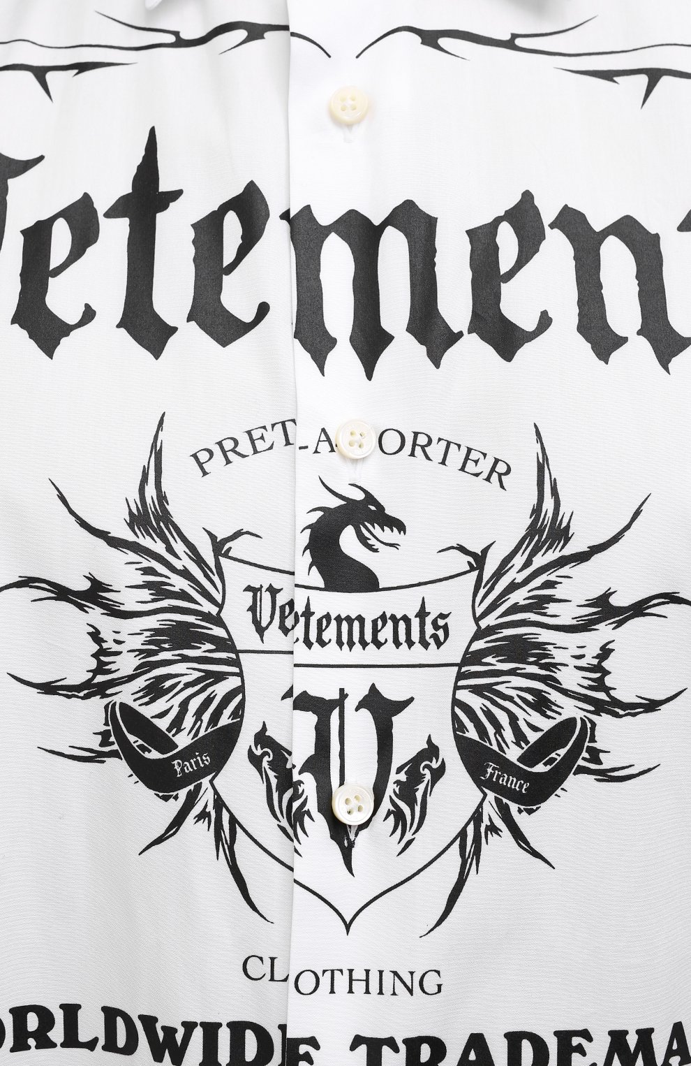 Хлопковая рубашка VETEMENTS, арт. UA52SH500W 1005/M, фото 5