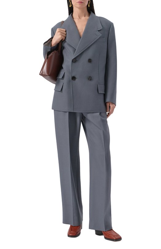 Шерстяной жакет Bottega Veneta 815455/V4XY0 Серый  815455/V4XY0 Фото 2