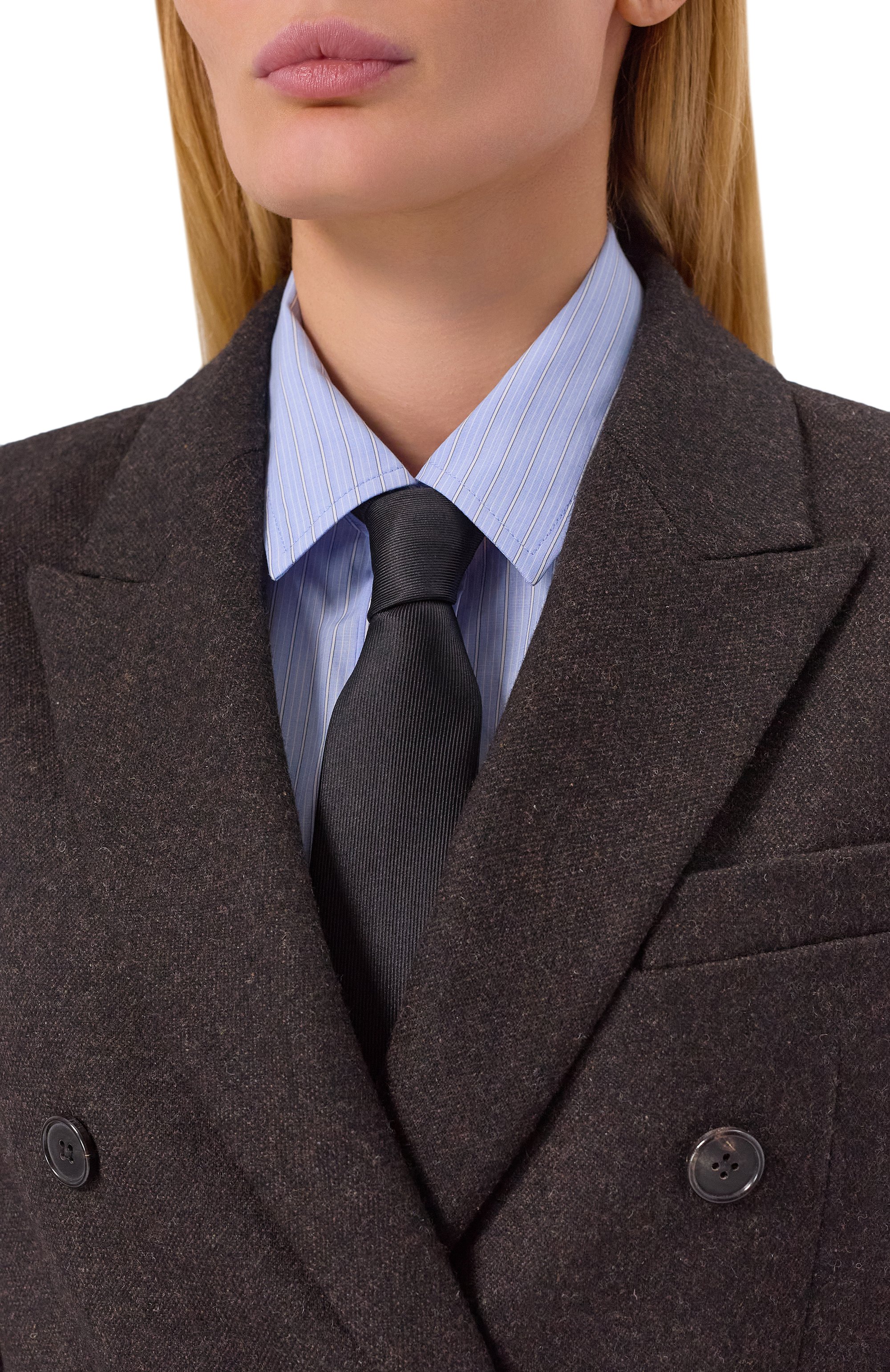 Шелковый галстук JUUN.J черного цвета по цене 15850 руб., арт. JW588ZW01, фото 2 Шелковый галстук JUUN.J, арт. JW588ZW01, фото 2