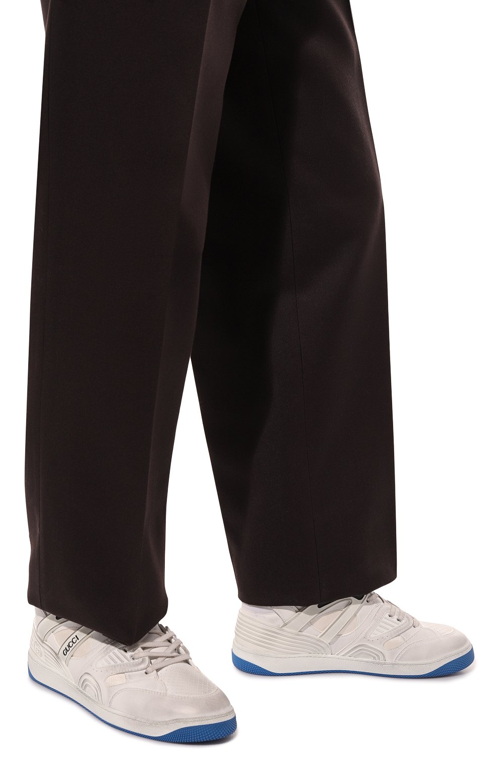 Комбинированные кеды basket GUCCI, арт. 661301 2SHA0, фото 3