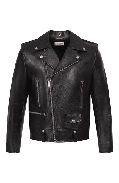 Мужская кожаная куртка SAINT LAURENT, арт. 484284/YC2NI