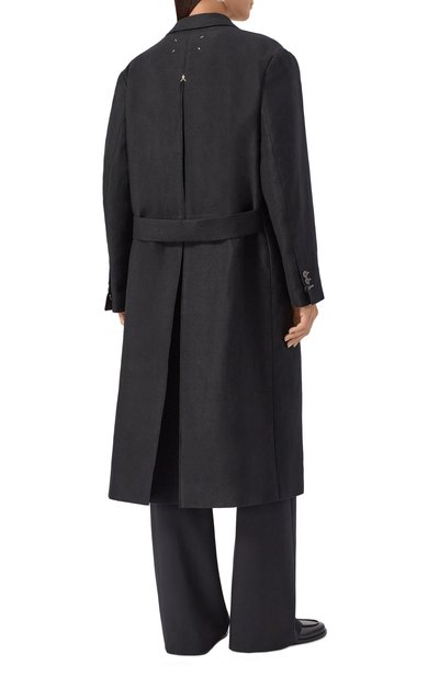 Пальто изо льна и шерсти MAISON MARGIELA, арт. S51AA0357/M35360, фото 4
