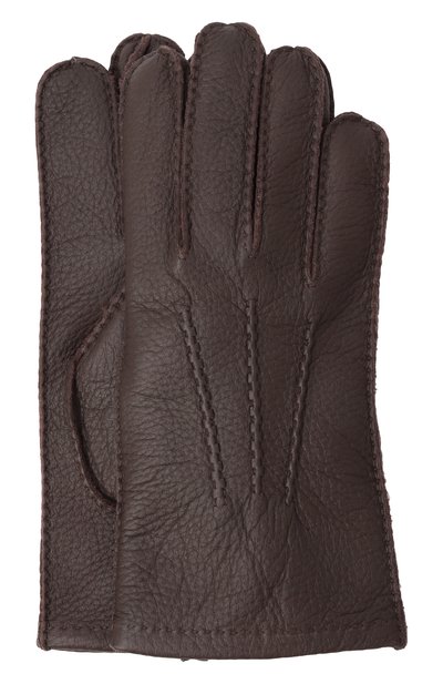 Женские кожаные перчатки 12 STOREEZ, арт. 134716