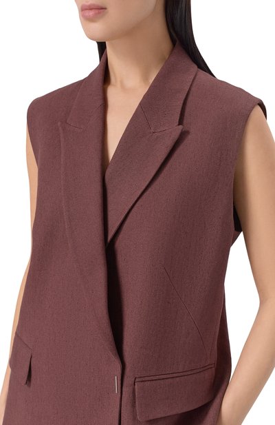 Жилет изо льна и вискозы BOSS, арт. 50557435, фото 5