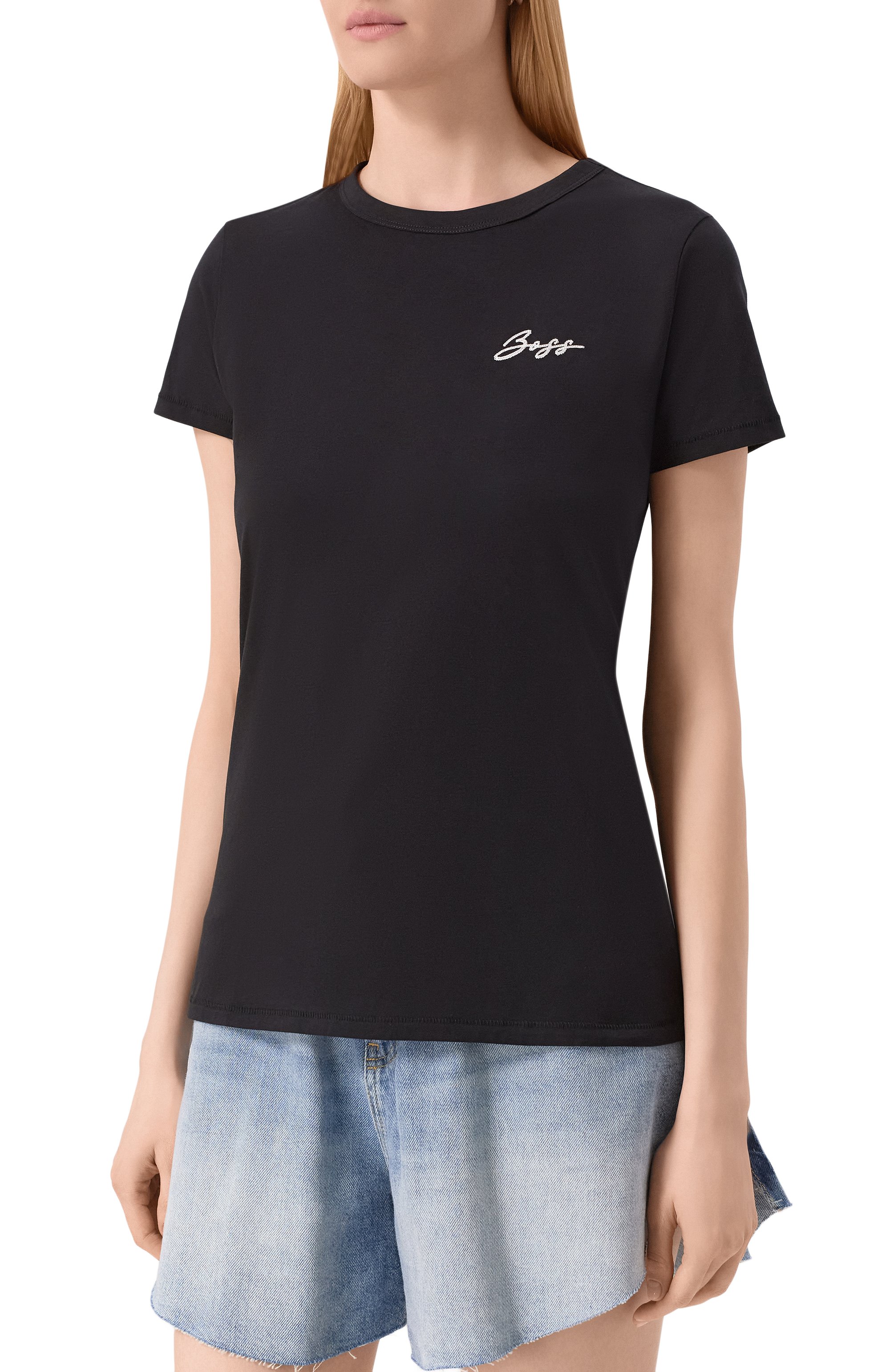 Хлопковая футболка BOSS ORANGE, арт. 50541343, фото 3