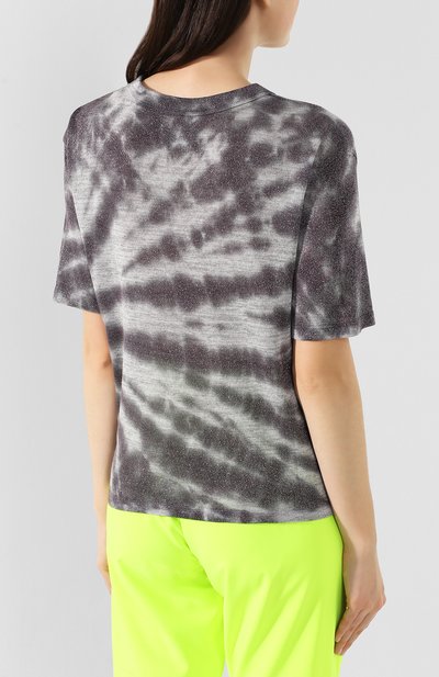 Футболка из вискозы RTA светло-серого цвета по цене 19800 руб., арт. WH9419-7093MTTD, фото 4 Футболка из вискозы RTA, арт. WH9419-7093MTTD, фото 4