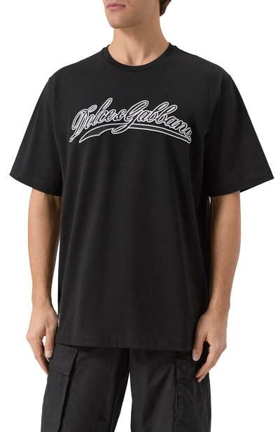 Хлопковая футболка DOLCE & GABBANA, арт. G8PN9Z/G7PIX, фото 3