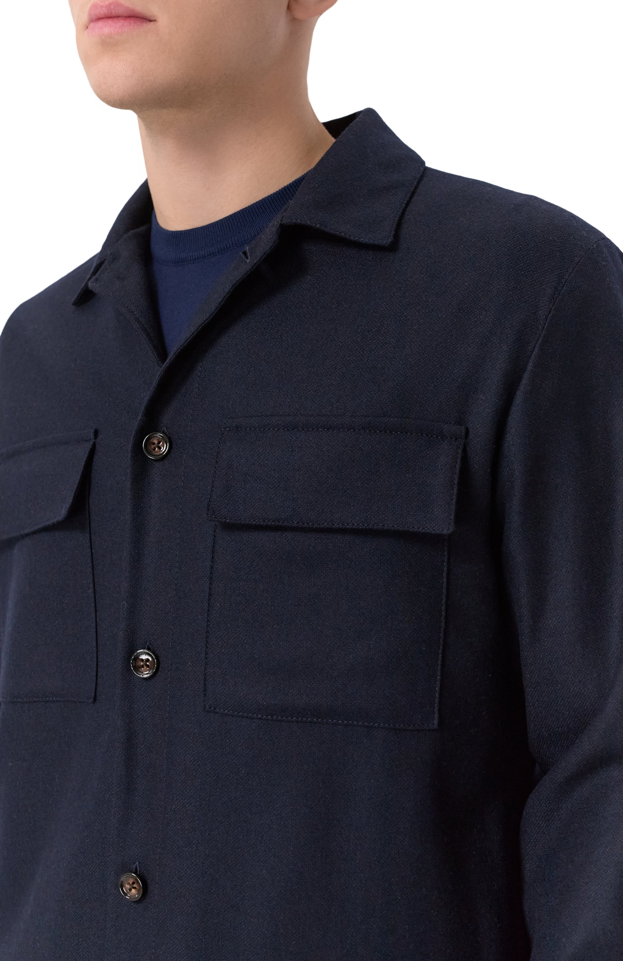 Куртка-рубашка из шерсти и кашемира WINDSOR, арт. 13 LAV0R0 10014477/30049253, фото 5