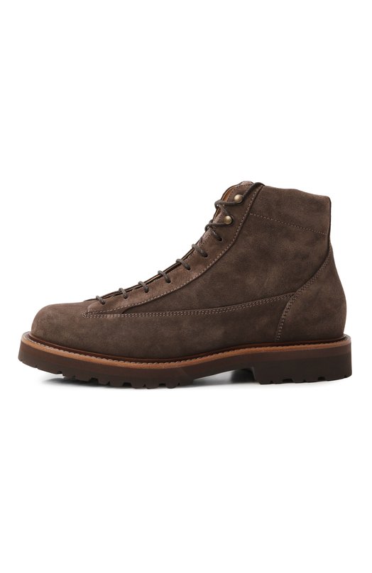 Замшевые ботинки Brunello Cucinelli MZUNVJW717 Коричневый  MZUNVJW717 Фото 4