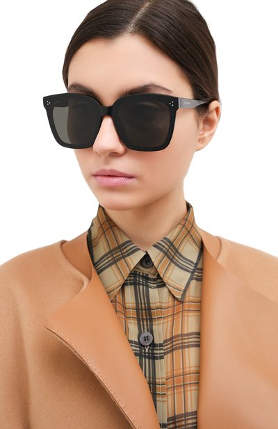 Солнцезащитные очки GENTLE MONSTER черного цвета по цене 23400 руб., арт. DREAMER17 01, фото 2 Солнцезащитные очки GENTLE MONSTER, арт. DREAMER17 01, фото 2