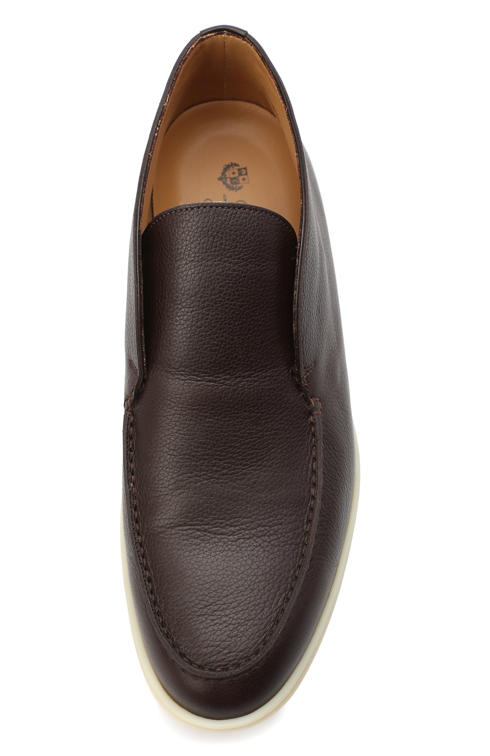 Кожаные ботинки open walk LORO PIANA темно-коричневого цвета по цене 61900 руб., арт. FAL0319, фото 5 Кожаные ботинки open walk LORO PIANA, арт. FAL0319, фото 5