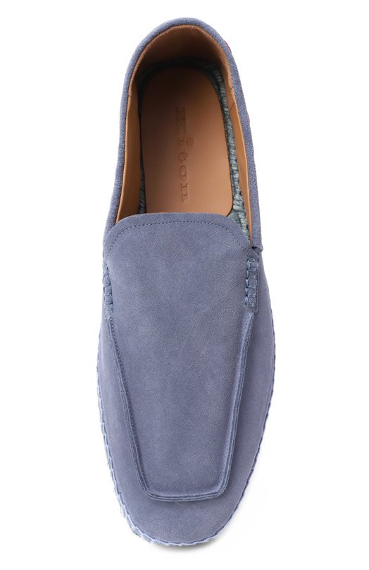 Замшевые эспадрильи Kiton USSA296N0140204 Голубой  USSA296N0140204 Фото 6