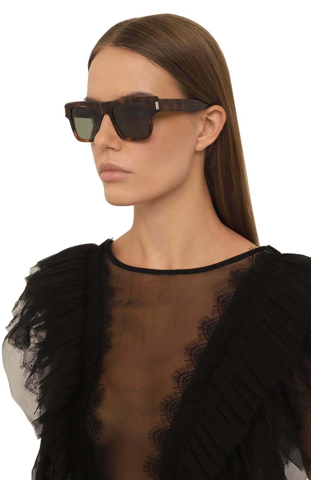 Солнцезащитные очки SAINT LAURENT коричневого цвета по цене 36400 руб., арт. SL 469, фото 2 Солнцезащитные очки SAINT LAURENT, арт. SL 469, фото 2