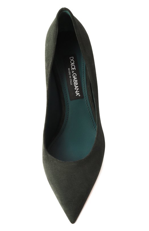 Замшевые туфли Cardinale 60 Dolce & Gabbana CD1839/B7260 Зелёный  CD1839/B7260 Фото 6