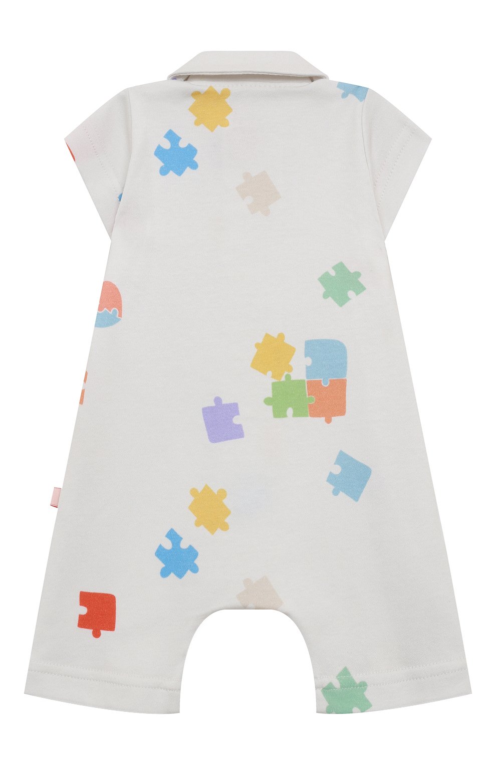 Хлопковый песочник TONY TOTS белого цвета по цене 3890 руб., арт. RO001LP, фото 2 Хлопковый песочник TONY TOTS, арт. RO001LP, фото 2