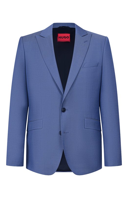 Шерстяной пиджак HUGO 50555240 Синий 50555240
