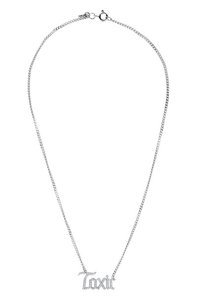 Колье toxic с надписью из фианитов LEVASHOVAELAGINA, арт. toxic/n, фото 1