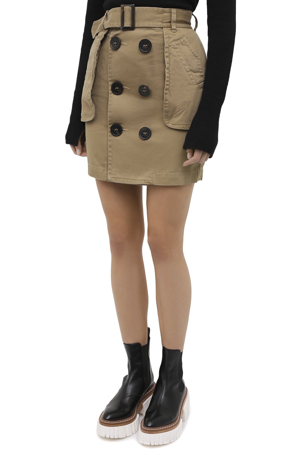 Хлопковая юбка DSQUARED2, арт. S72MA0820/S52994, фото 4