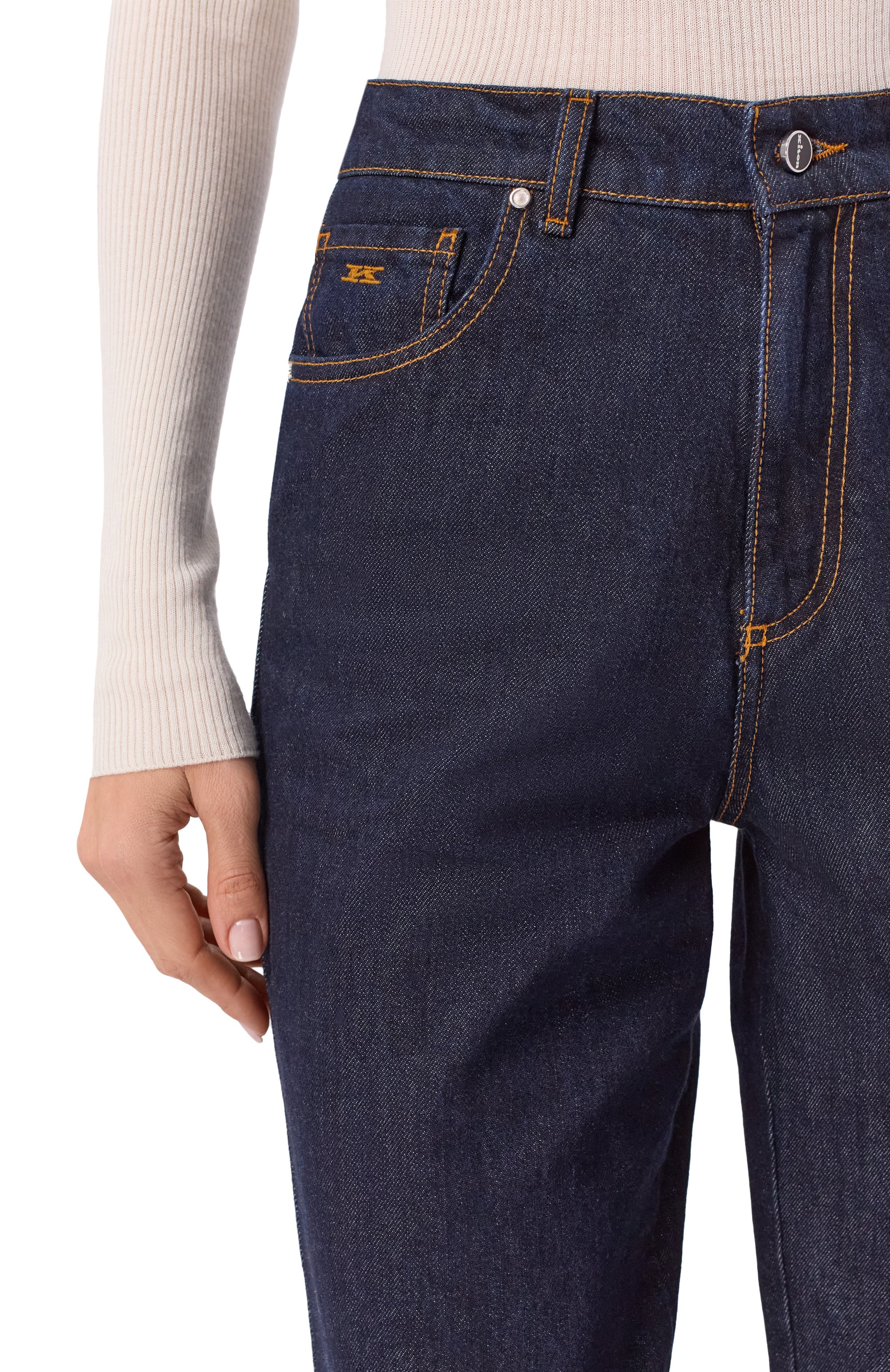 Джинсы KITON темно-синего цвета по цене 104000 руб., арт. DJ60103K0509H02, фото 5 Джинсы KITON, арт. DJ60103K0509H02, фото 5