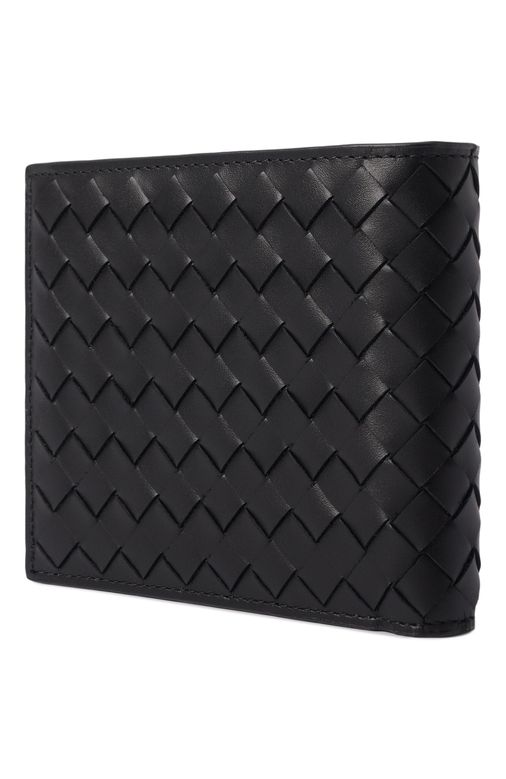 Кожаное портмоне BOTTEGA VENETA черного цвета по цене 97650 руб., арт. 796966/V69G1, фото 2 Кожаное портмоне BOTTEGA VENETA, арт. 796966/V69G1, фото 2