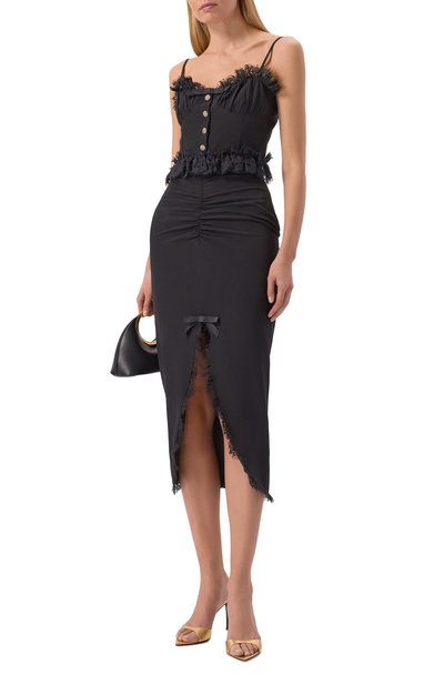 Женская шелковая юбка ALESSANDRA RICH, арт. FABX4283/F3057