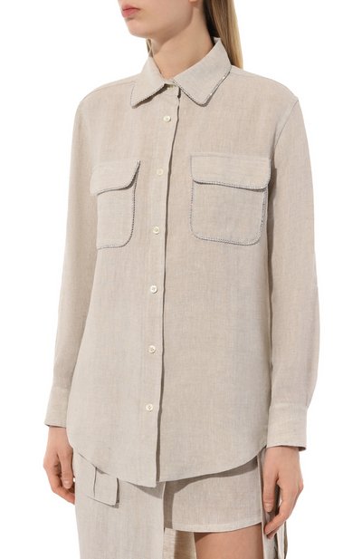 Льняная рубашка FORTE DEI MARMI COUTURE, арт. 24SF1106-C, фото 3