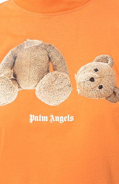 Хлопковая футболка PALM ANGELS, арт. PWAA020C99JER0112260, фото 5