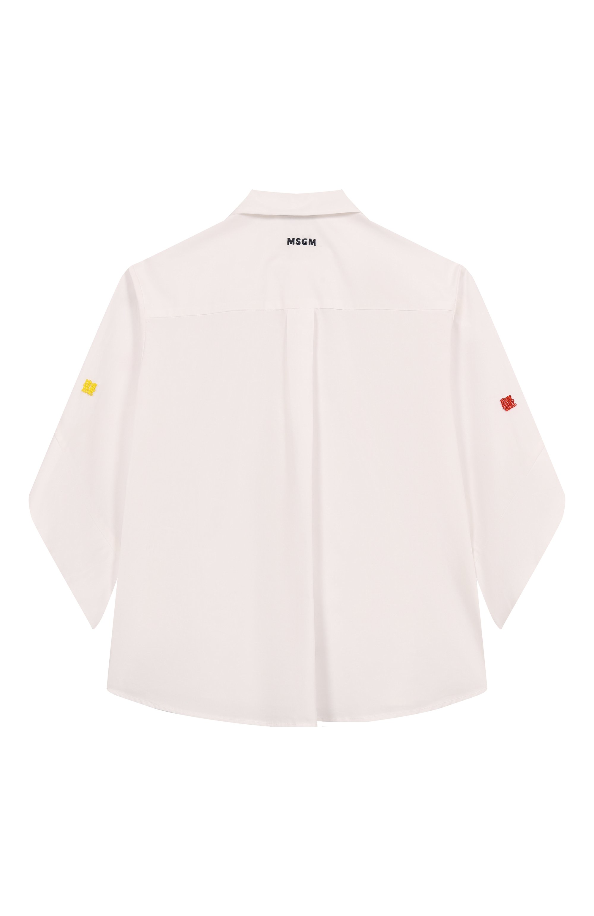 Хлопковая рубашка MSGM KIDS, арт. S5MSJGSI231, фото 2