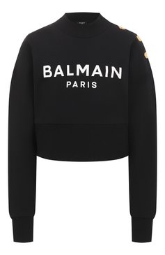 Хлопковый свитшот BALMAIN, арт. AF1J0040BB02, фото 1