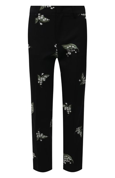 Женские брюки из хлопка и шерсти REDVALENTINO, арт. VR3RBD45/5M4