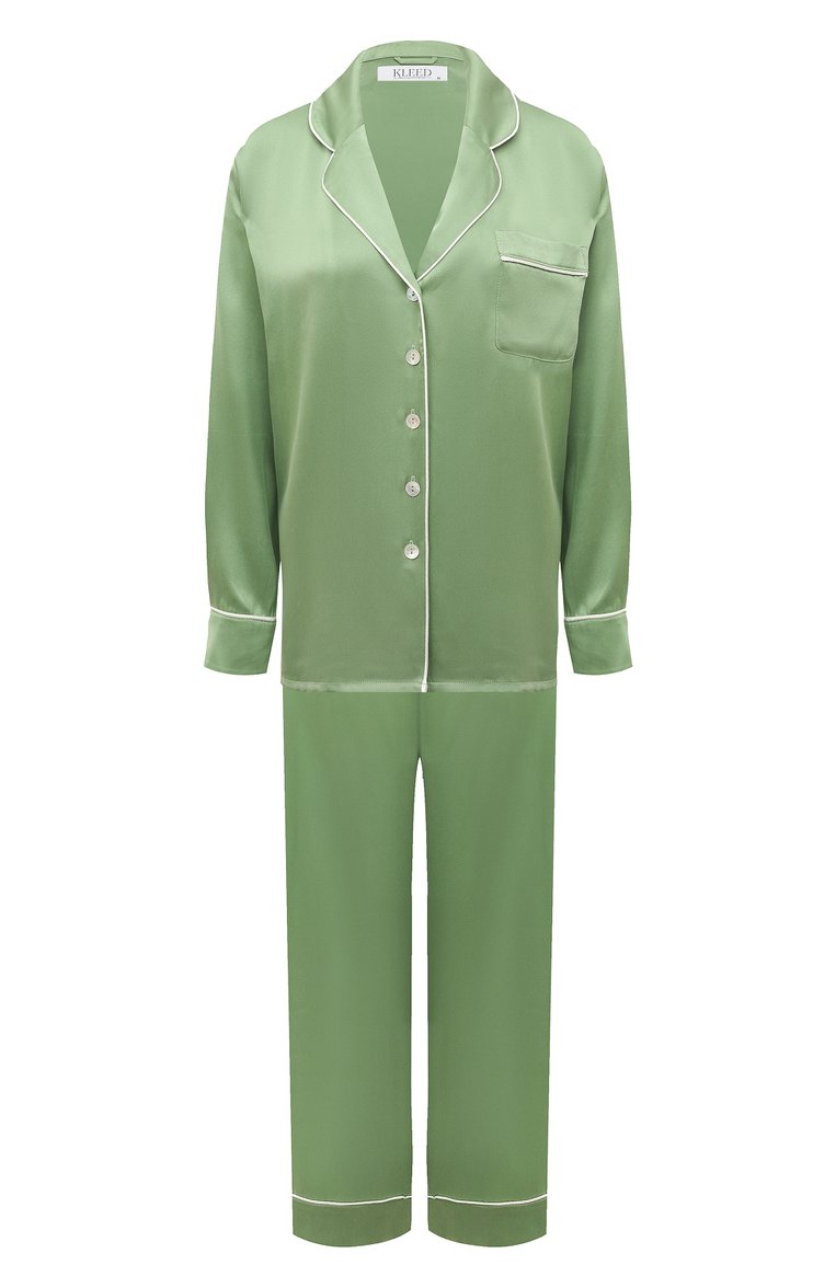 Шелковая пижама KLEED LOUNGEWEAR, арт. R0LLER PYJAMA, фото 1