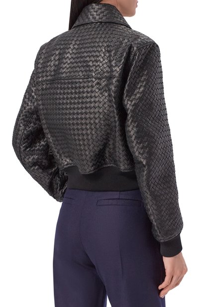 Кожаный бомбер BOTTEGA VENETA, арт. 863945/V6AR0, фото 4