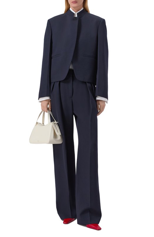 Шерстяные брюки Jil Sander J01KA0194/J40002 Синий  J01KA0194/J40002 Фото 2