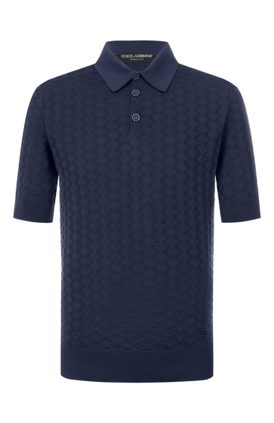 Мужская шелковое поло DOLCE & GABBANA, арт. GXZ02Z/JBS0F